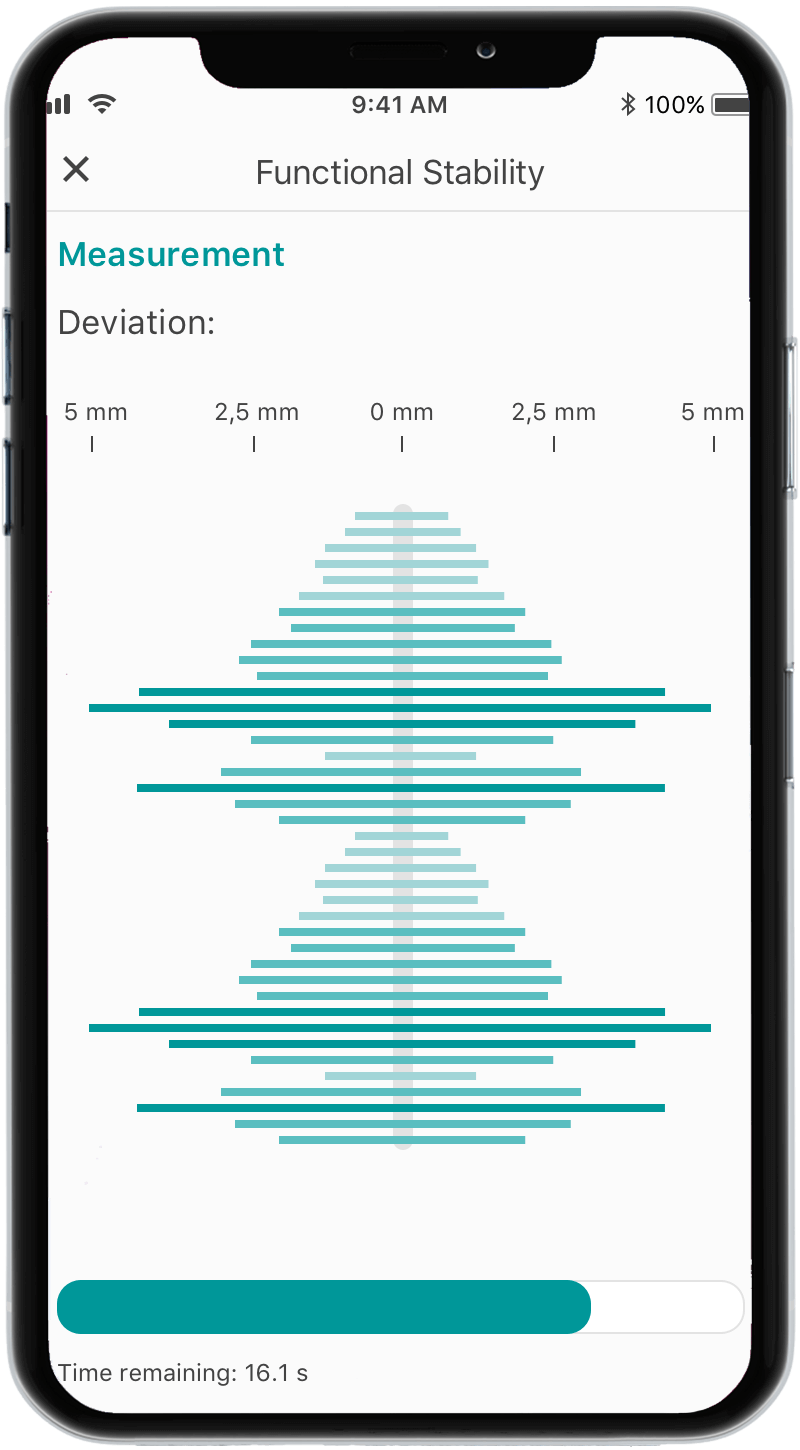 Measurement functional stability app orthelligent
